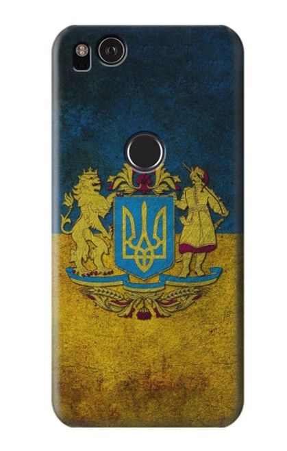 W3858 Ukraine Vintage Flag Funda Carcasa Case y Caso Del Tirón Funda para Google Pixel 2
