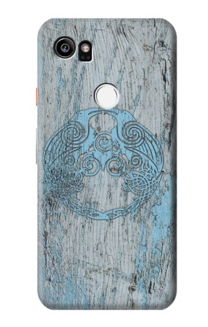 W3829 Huginn And Muninn Twin Ravens Norse Funda Carcasa Case y Caso Del Tirón Funda para Google Pixel 2 XL