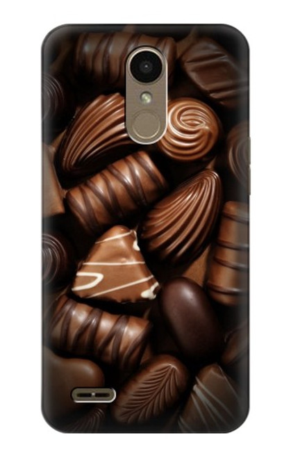 W3840 Dark Chocolate Milk Chocolate Lovers Funda Carcasa Case y Caso Del Tirón Funda para LG K10 (2018), LG K30