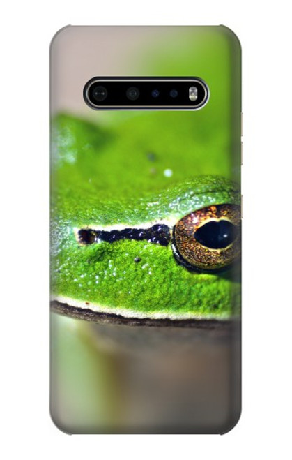 W3845 Green frog Funda Carcasa Case y Caso Del Tirón Funda para LG V60 ThinQ 5G