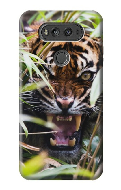 W3838 Barking Bengal Tiger Funda Carcasa Case y Caso Del Tirón Funda para LG V20