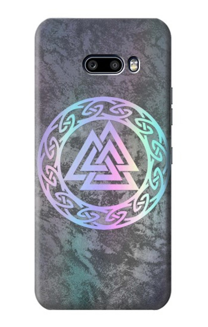 W3833 Valknut Odin Wotans Knot Hrungnir Heart Funda Carcasa Case y Caso Del Tirón Funda para LG G8X ThinQ