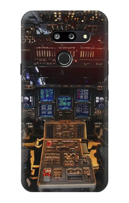 W3836 Airplane Cockpit Funda Carcasa Case y Caso Del Tirón Funda para LG G8 ThinQ