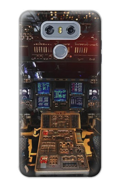 W3836 Airplane Cockpit Funda Carcasa Case y Caso Del Tirón Funda para LG G6