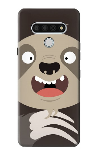 W3855 Sloth Face Cartoon Funda Carcasa Case y Caso Del Tirón Funda para LG Stylo 6