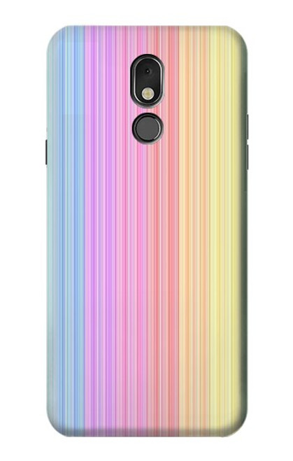 W3849 Colorful Vertical Colors Funda Carcasa Case y Caso Del Tirón Funda para LG Stylo 5