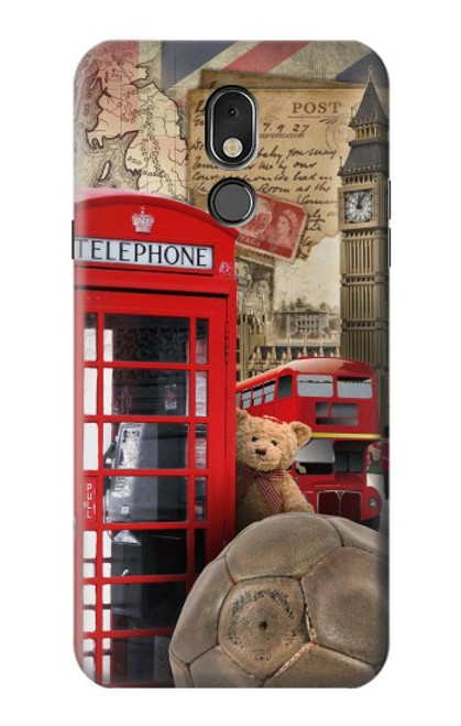 W3856 Vintage London British Funda Carcasa Case y Caso Del Tirón Funda para LG Stylo 5