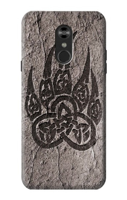 W3832 Viking Norse Bear Paw Berserkers Rock Funda Carcasa Case y Caso Del Tirón Funda para LG Q Stylo 4, LG Q Stylus