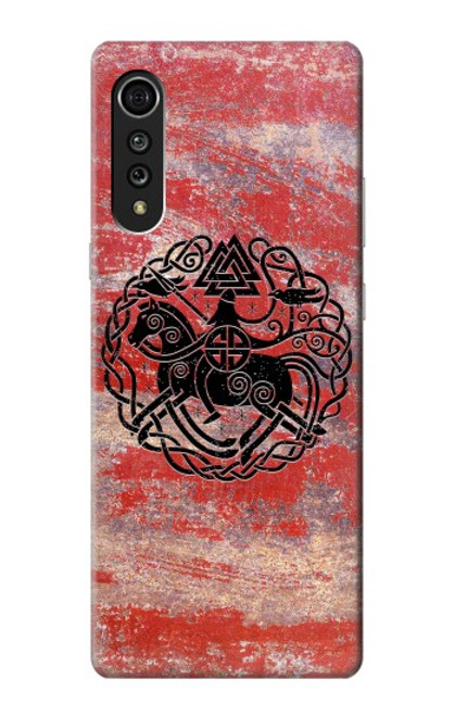 W3831 Viking Norse Ancient Symbol Funda Carcasa Case y Caso Del Tirón Funda para LG Velvet