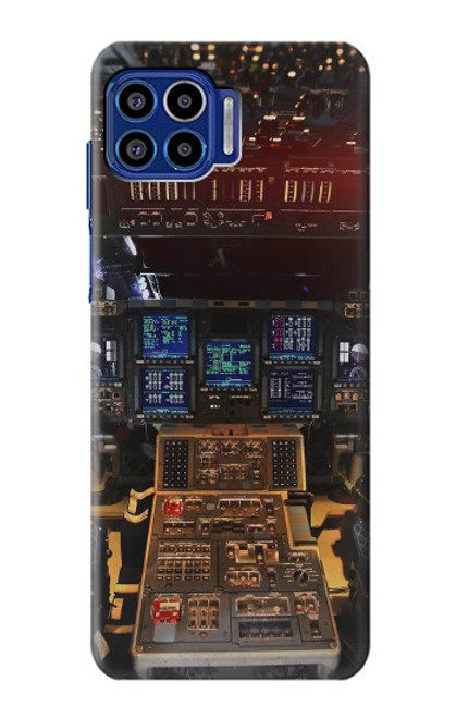 W3836 Airplane Cockpit Funda Carcasa Case y Caso Del Tirón Funda para Motorola One 5G