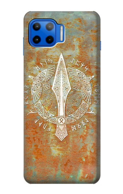 W3827 Gungnir Spear of Odin Norse Viking Symbol Funda Carcasa Case y Caso Del Tirón Funda para Motorola Moto G 5G Plus