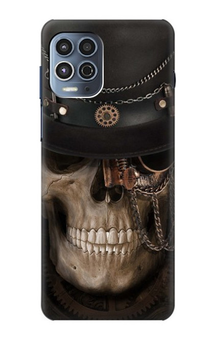 W3852 Steampunk Skull Funda Carcasa Case y Caso Del Tirón Funda para Motorola Moto G100
