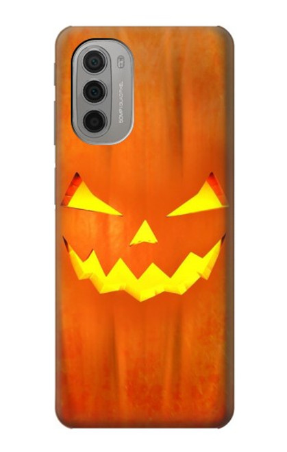 W3828 Pumpkin Halloween Funda Carcasa Case y Caso Del Tirón Funda para Motorola Moto G51 5G