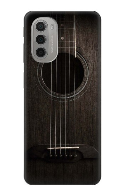 W3834 Old Woods Black Guitar Funda Carcasa Case y Caso Del Tirón Funda para Motorola Moto G51 5G