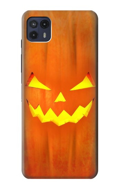 W3828 Pumpkin Halloween Funda Carcasa Case y Caso Del Tirón Funda para Motorola Moto G50 5G