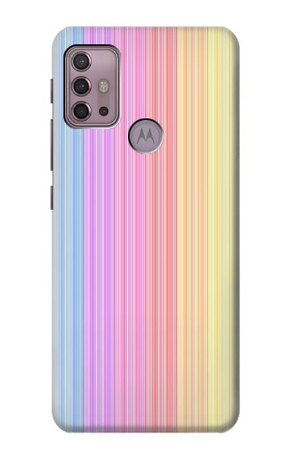 W3849 Colorful Vertical Colors Funda Carcasa Case y Caso Del Tirón Funda para Motorola Moto G30, G20, G10