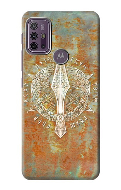 W3827 Gungnir Spear of Odin Norse Viking Symbol Funda Carcasa Case y Caso Del Tirón Funda para Motorola Moto G10 Power