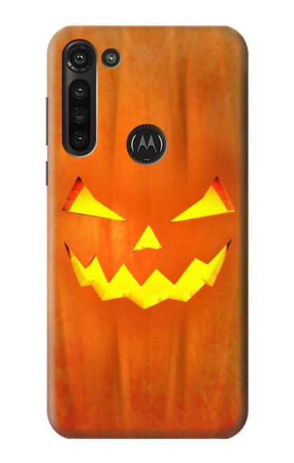 W3828 Pumpkin Halloween Funda Carcasa Case y Caso Del Tirón Funda para Motorola Moto G8 Power