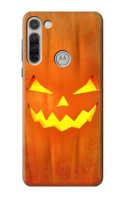 W3828 Pumpkin Halloween Funda Carcasa Case y Caso Del Tirón Funda para Motorola Moto G8
