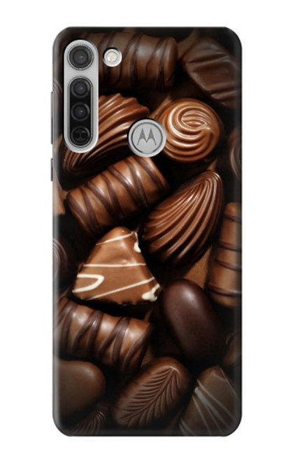 W3840 Dark Chocolate Milk Chocolate Lovers Funda Carcasa Case y Caso Del Tirón Funda para Motorola Moto G8