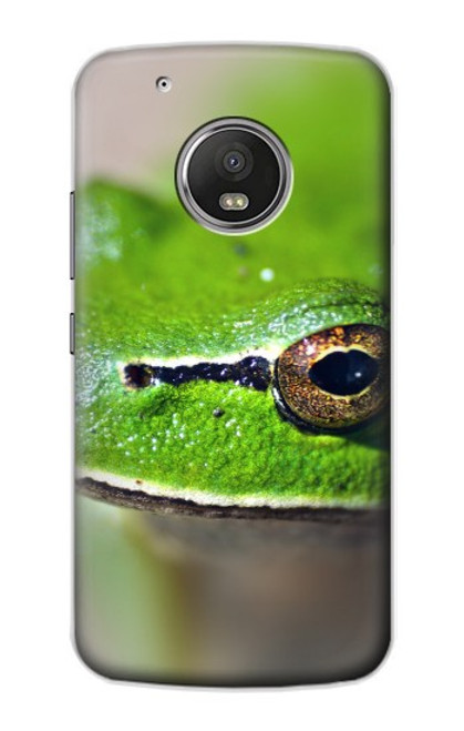 W3845 Green frog Funda Carcasa Case y Caso Del Tirón Funda para Motorola Moto G5 Plus