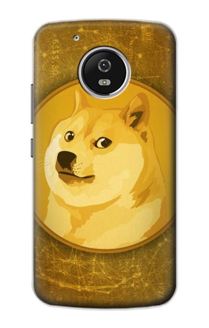 W3826 Dogecoin Shiba Funda Carcasa Case y Caso Del Tirón Funda para Motorola Moto G5