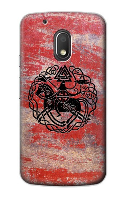 W3831 Viking Norse Ancient Symbol Funda Carcasa Case y Caso Del Tirón Funda para Motorola Moto G4 Play