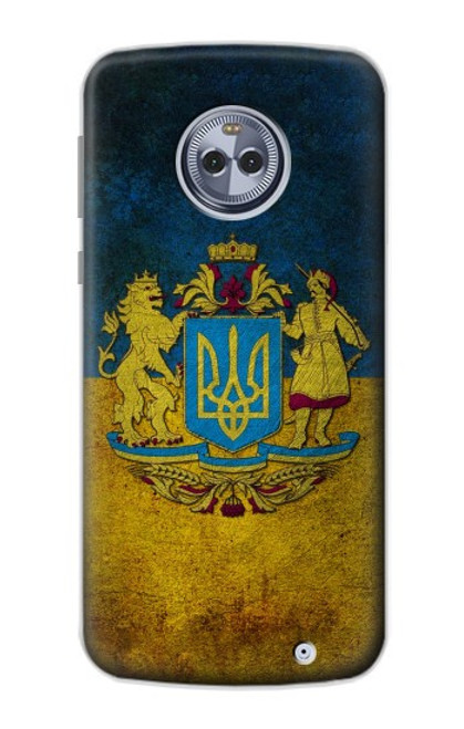 W3858 Ukraine Vintage Flag Funda Carcasa Case y Caso Del Tirón Funda para Motorola Moto X4