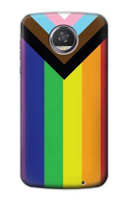 W3846 Pride Flag LGBT Funda Carcasa Case y Caso Del Tirón Funda para Motorola Moto Z2 Play, Z2 Force