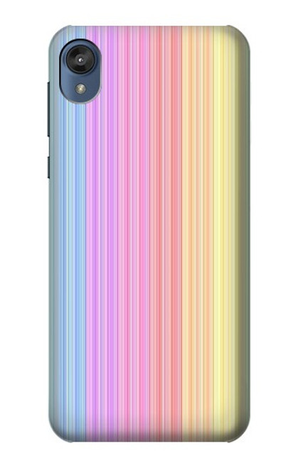 W3849 Colorful Vertical Colors Funda Carcasa Case y Caso Del Tirón Funda para Motorola Moto E6, Moto E (6th Gen)