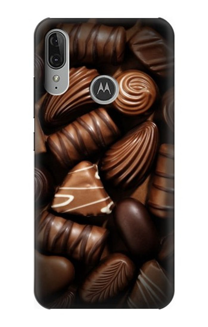 W3840 Dark Chocolate Milk Chocolate Lovers Funda Carcasa Case y Caso Del Tirón Funda para Motorola Moto E6 Plus, Moto E6s