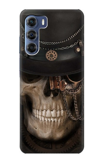 W3852 Steampunk Skull Funda Carcasa Case y Caso Del Tirón Funda para Motorola Edge S30