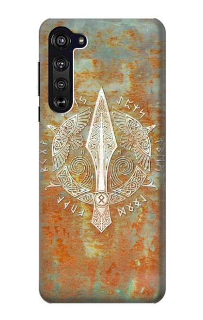 W3827 Gungnir Spear of Odin Norse Viking Symbol Funda Carcasa Case y Caso Del Tirón Funda para Motorola Edge