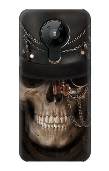 W3852 Steampunk Skull Funda Carcasa Case y Caso Del Tirón Funda para Nokia 5.3