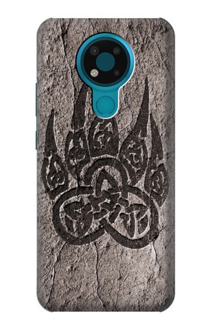 W3832 Viking Norse Bear Paw Berserkers Rock Funda Carcasa Case y Caso Del Tirón Funda para Nokia 3.4