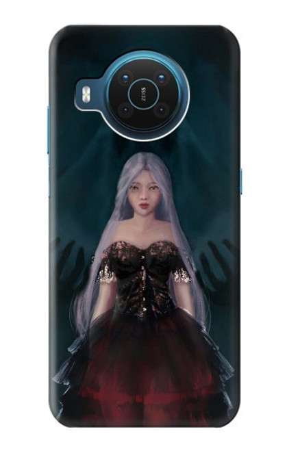 W3847 Lilith Devil Bride Gothic Girl Skull Grim Reaper Funda Carcasa Case y Caso Del Tirón Funda para Nokia X20