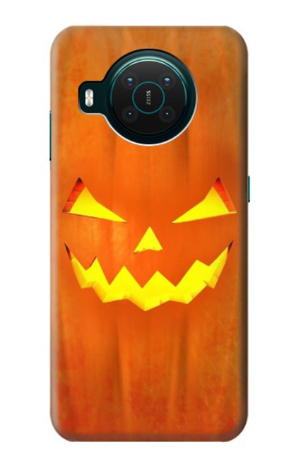 W3828 Pumpkin Halloween Funda Carcasa Case y Caso Del Tirón Funda para Nokia X10