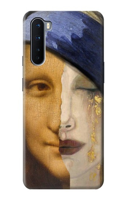 W3853 Mona Lisa Gustav Klimt Vermeer Funda Carcasa Case y Caso Del Tirón Funda para OnePlus Nord