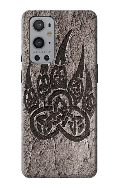 W3832 Viking Norse Bear Paw Berserkers Rock Funda Carcasa Case y Caso Del Tirón Funda para OnePlus 9 Pro