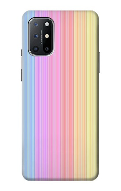 W3849 Colorful Vertical Colors Funda Carcasa Case y Caso Del Tirón Funda para OnePlus 8T