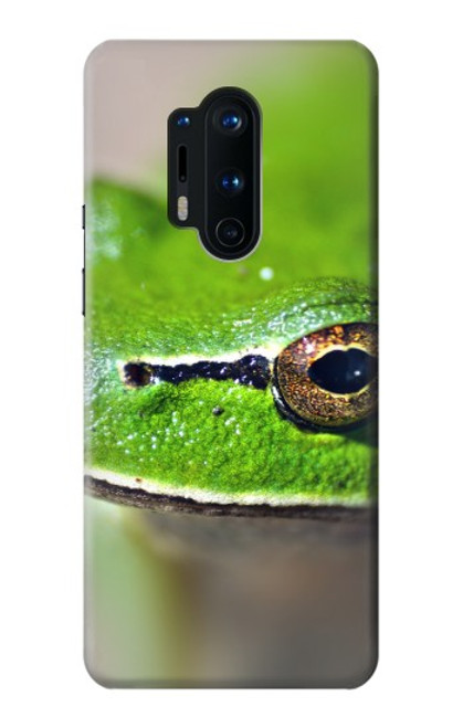 W3845 Green frog Funda Carcasa Case y Caso Del Tirón Funda para OnePlus 8 Pro