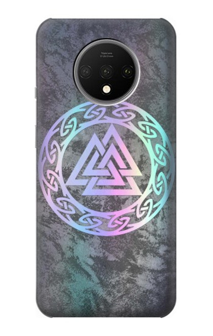 W3833 Valknut Odin Wotans Knot Hrungnir Heart Funda Carcasa Case y Caso Del Tirón Funda para OnePlus 7T