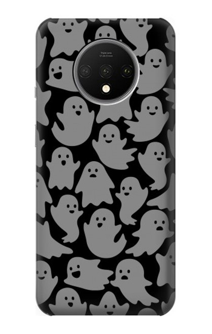 W3835 Cute Ghost Pattern Funda Carcasa Case y Caso Del Tirón Funda para OnePlus 7T