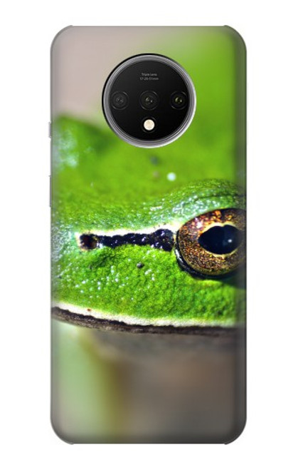 W3845 Green frog Funda Carcasa Case y Caso Del Tirón Funda para OnePlus 7T