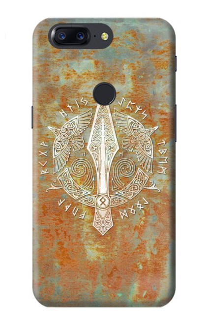 W3827 Gungnir Spear of Odin Norse Viking Symbol Funda Carcasa Case y Caso Del Tirón Funda para OnePlus 5T