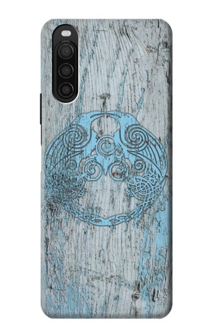 W3829 Huginn And Muninn Twin Ravens Norse Funda Carcasa Case y Caso Del Tirón Funda para Sony Xperia 10 III