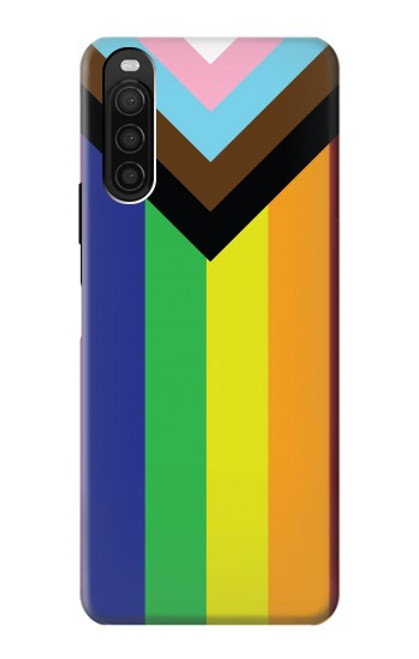 W3846 Pride Flag LGBT Funda Carcasa Case y Caso Del Tirón Funda para Sony Xperia 10 III