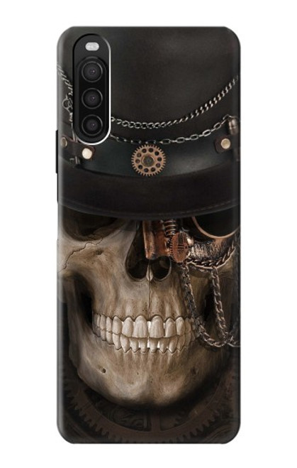 W3852 Steampunk Skull Funda Carcasa Case y Caso Del Tirón Funda para Sony Xperia 10 III