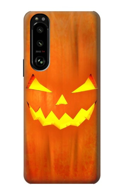 W3828 Pumpkin Halloween Funda Carcasa Case y Caso Del Tirón Funda para Sony Xperia 5 III