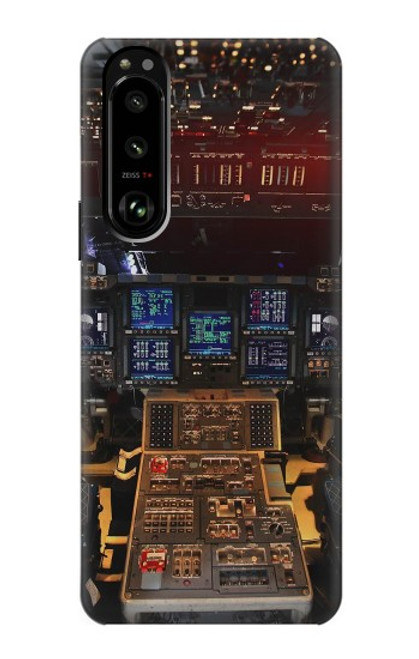 W3836 Airplane Cockpit Funda Carcasa Case y Caso Del Tirón Funda para Sony Xperia 5 III